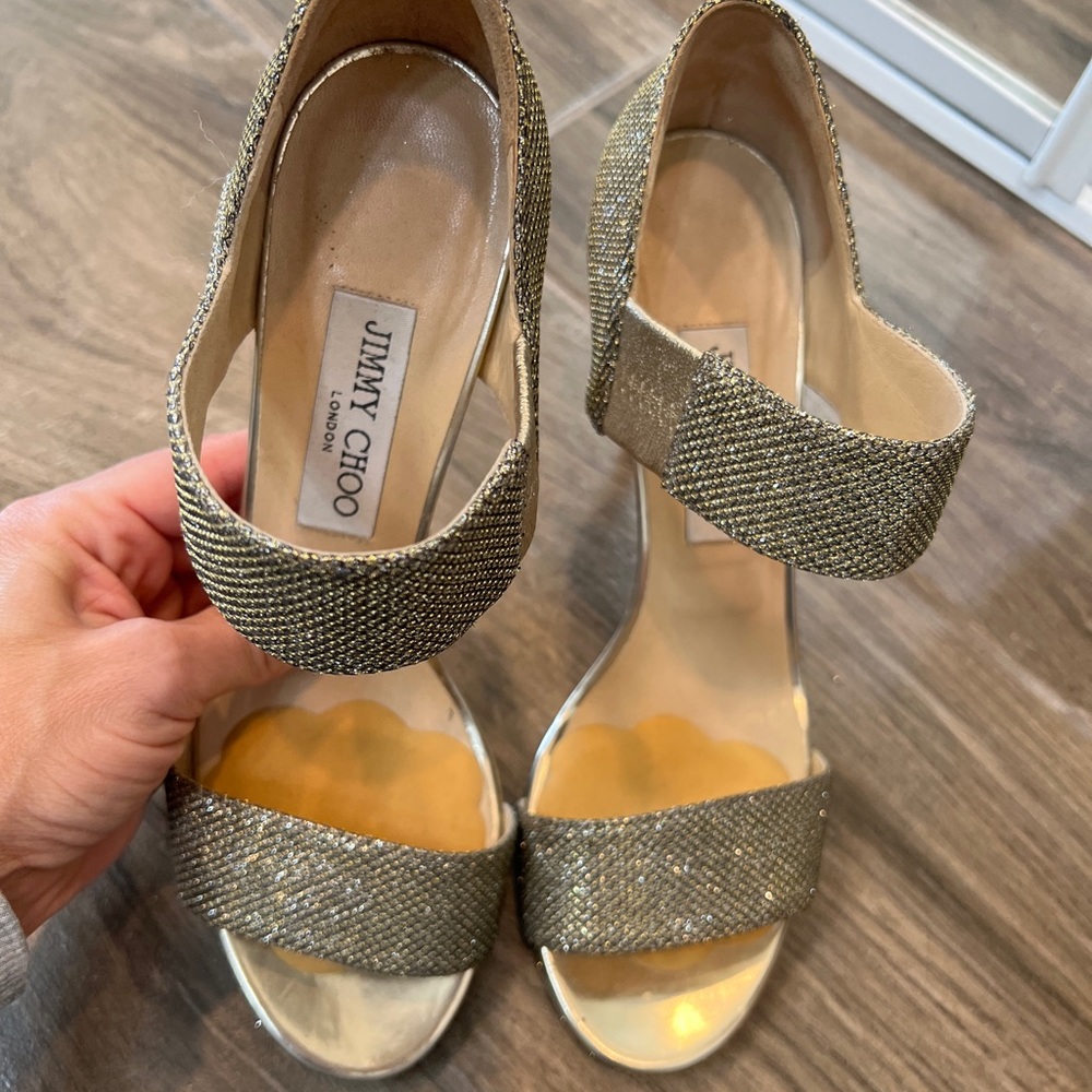 Sparkly Jimmy Choo Pumps 8.5 gently  used